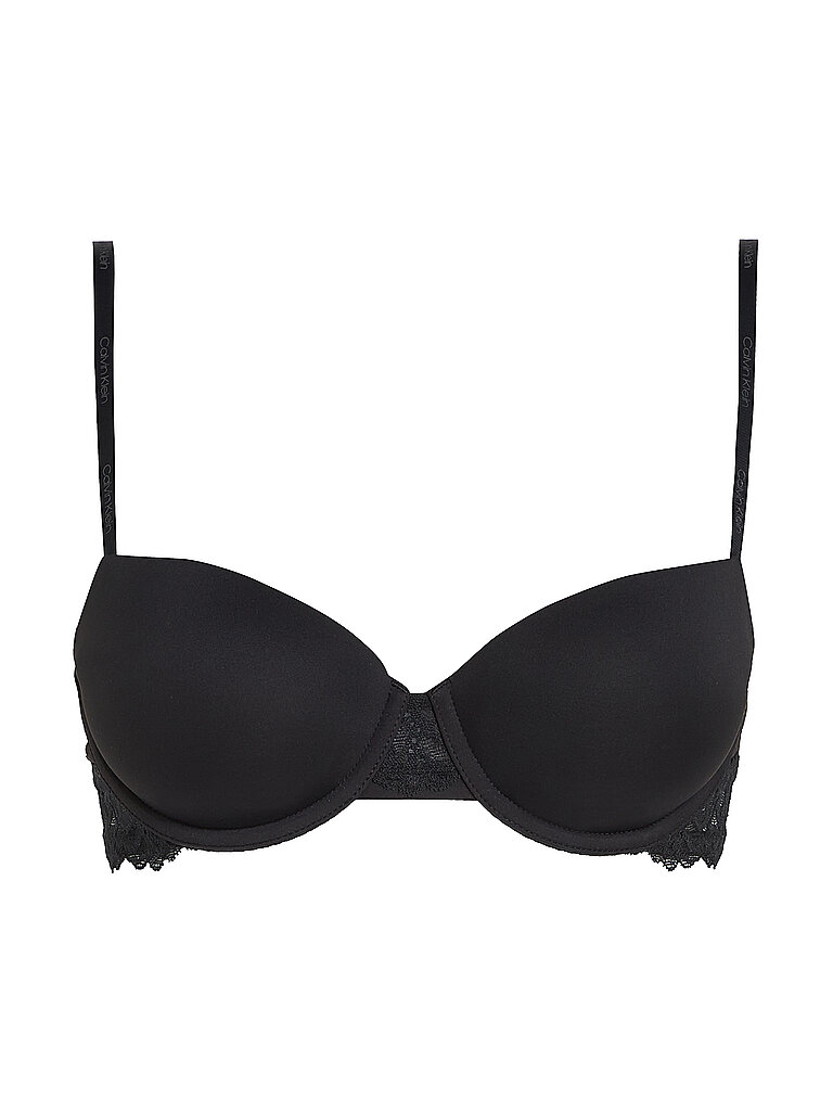 Balconette-BH "LIGHTLY LINED BALCONETTE", Damen, Gr. 70, Cup C, schwarz, Spitze, Obermaterial: 80% Polyamid, 20% Elasthan, CALVIN KLEIN UNDERWEAR, unifarben, körpernah, BHs Balconette-BH, mit Spitzeneinsatz 5